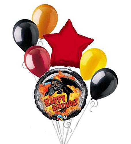 7 pc How to Train Dragon Balloon Bouquet Party Decoration Happy Birthday Hiccup