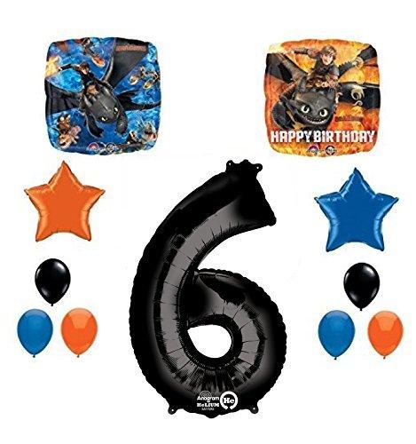 Mayflower Products NEW How to Train Your Dragon 6th Birthday Party Supplies and Balloon Decorations