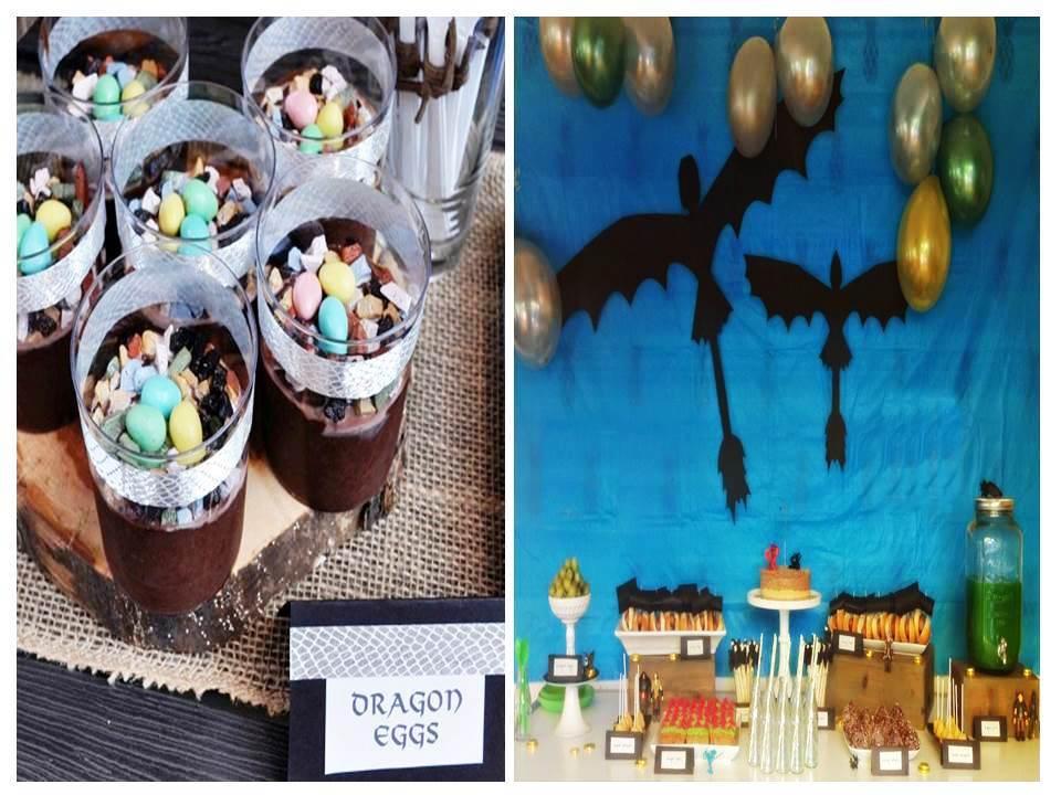 Temática de cumpleaños Como entrenar a tu dragón para niños y niñas