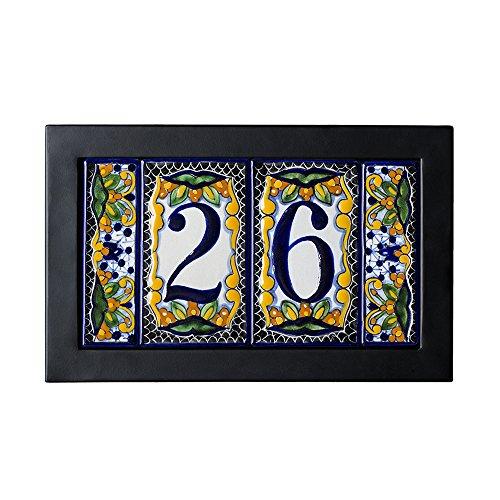 Contemporary Address Plaque Size: 3 Tile