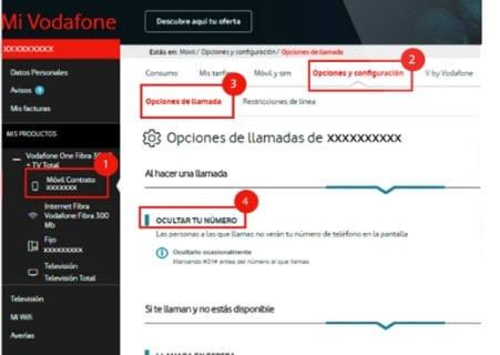 LLamada oculta mediante operador