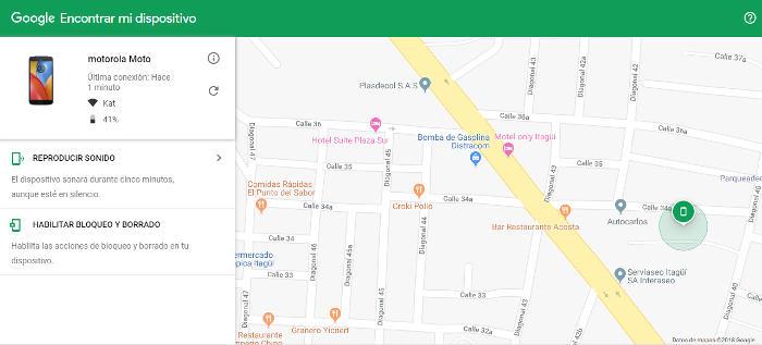 Rastrear celular gratis con Google