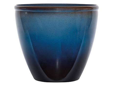 Suncast 1606NP36 Resin Planter, Blue/Brown