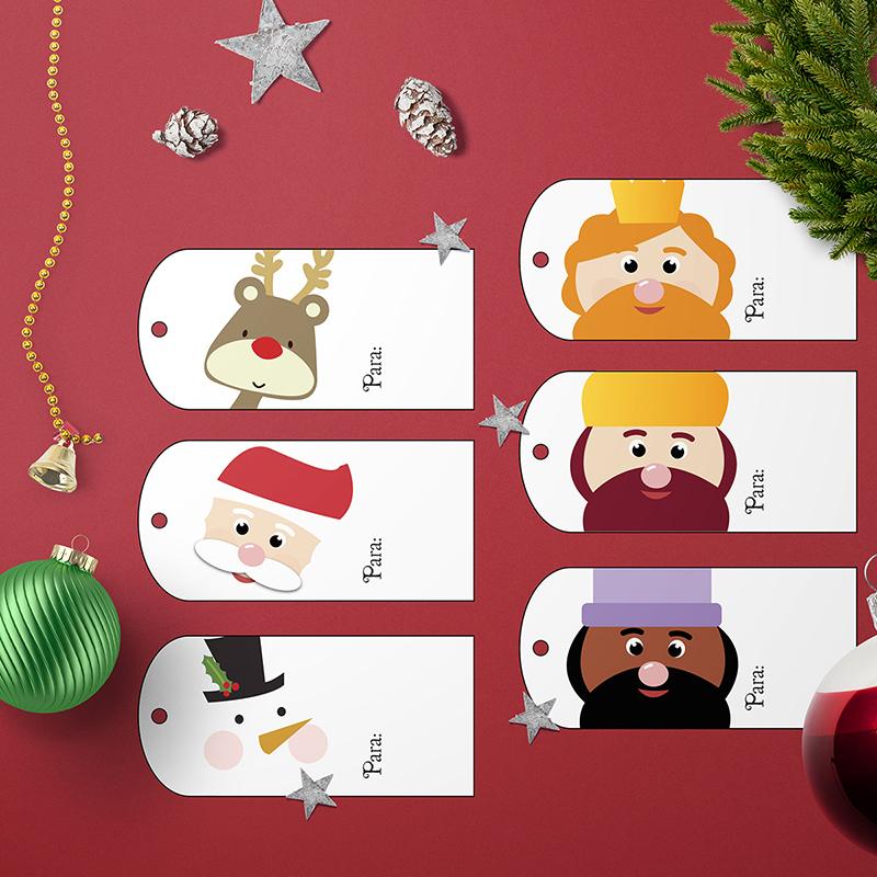 etiquetas navideñas