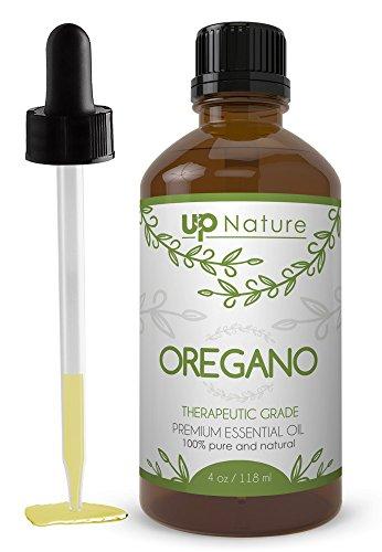UpNature - Oregano Oil - Pure, Undiluted, & Unfiltered - Helps Relieve Colds, Coughs, & Sore Throats - Combats Candida - With Dropper (4 oz.)