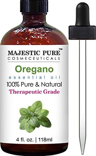 Majestic Pure Oregano Essential Oil, Pure and Natural with Therapeutic Grade, Premium Quality Oregano Oil, 4 fl oz