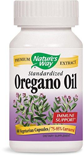 Natures Way Oregano Oil; 75-85% Carvacrol per Capsule; Vegetarian; 60 Vegetarian Capsules