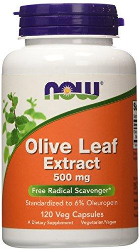 NOW Olive Leaf Extract 500 mg,120 Veg Capsules