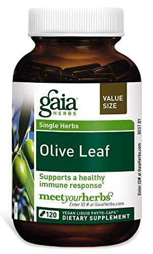 Gaia Herbs Olive Leaf, Vegan Liquid Capsules, 120 Count - Daily Immune Support and Cardiovascular Health Supplement, Antioxidant, 680mg