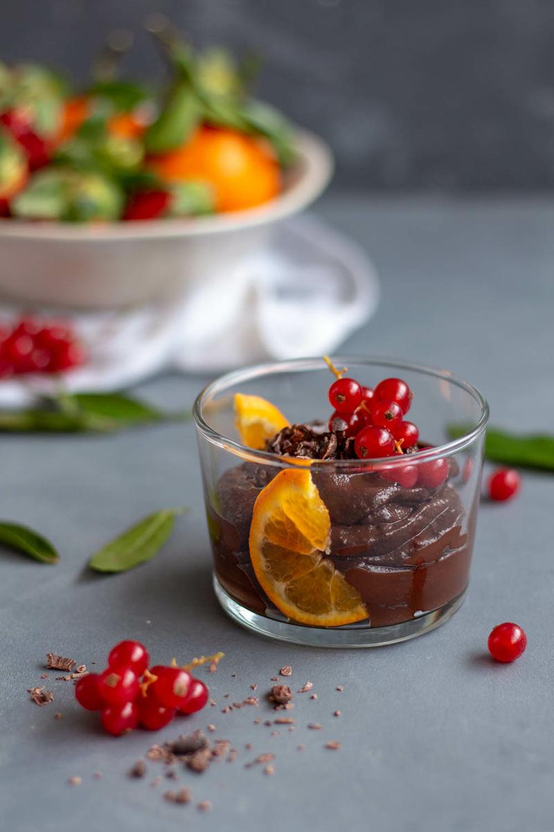 mousse de chocolate saludable
