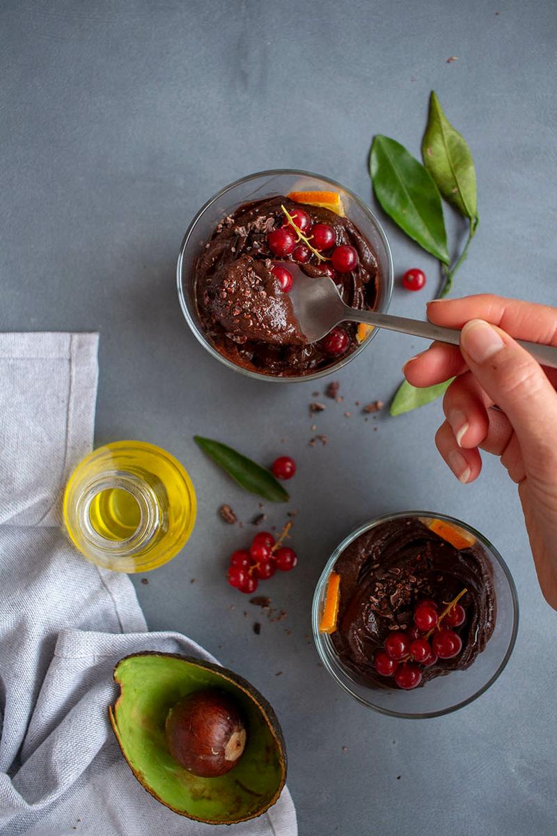 mousse de chocolate saludable