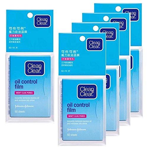 Oil Control Film Blotting Paper, Replacement for Clean & Clear Oil-absorbing Sheets, 60 Sheets (Pack of 5)