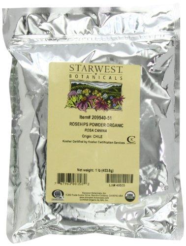 Starwest Botanicals Organic Rosehip Powder, 1-pound Bags (Pack of 2)