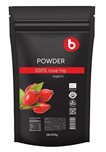 European Rose hip powder 1lb-454g Organic EKO Vegan Vitamin C