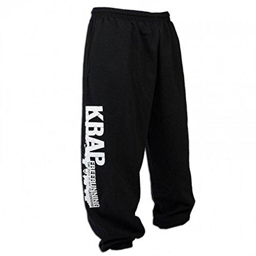KRAP Pantalones Freerunning Negro (XL)