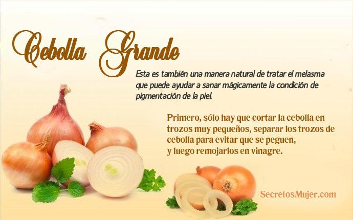 remedios caseros para melasma cebolla grande