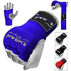 EMRAH Cinta Boxeo Vendas Mano Muñeca Elasticas Interiores Guantes MMA Envolturas Vendaje Kick Boxing -X (Pequeña, Azul)