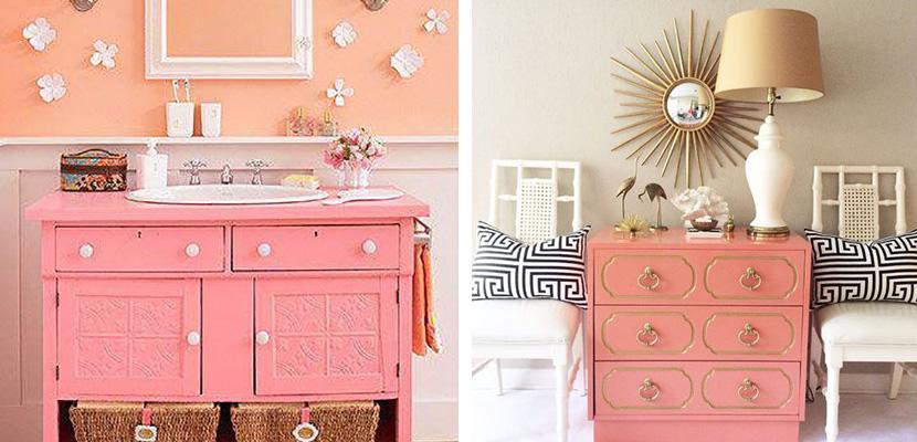Mueble color coral