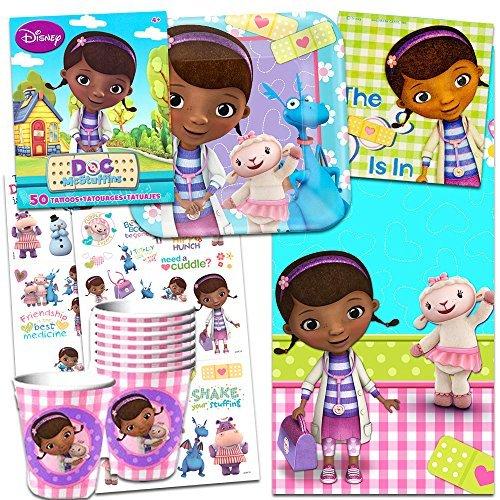 Disney Doc McStuffins Party Supplies Ultimate Set-- Birthday Party Favors, Plates, Cups, Napkins and More!