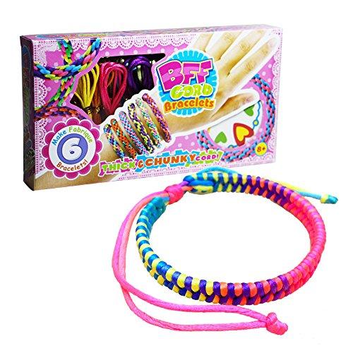 DIY Wear BFF Cord Bracelets Color Weave Bracelet for Girl Bracelet Making Kit for Gift