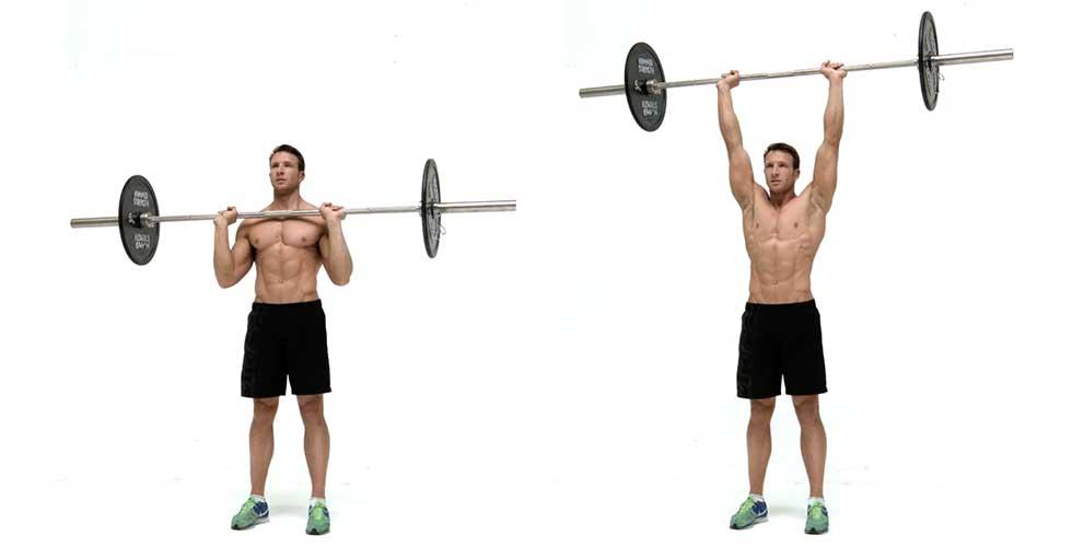 ejercicio press militar hombros y deltoides