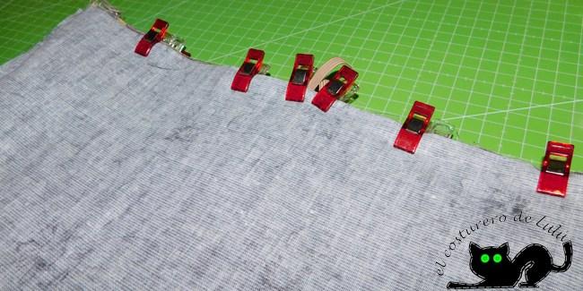 Sujetamos con las pinzas y nos vamos a la máquina