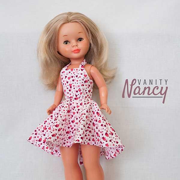 Manualidades con retazos de tela. Vestido para Nancy