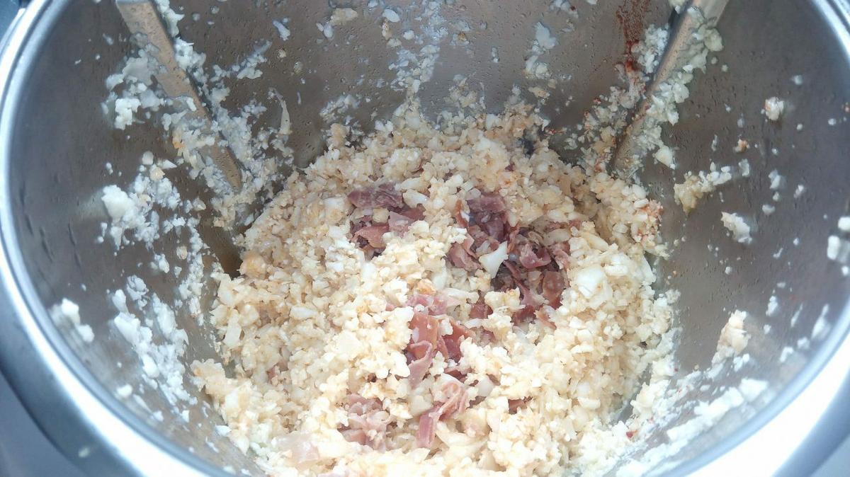 Migas de coliflor en Thermomix terminadas