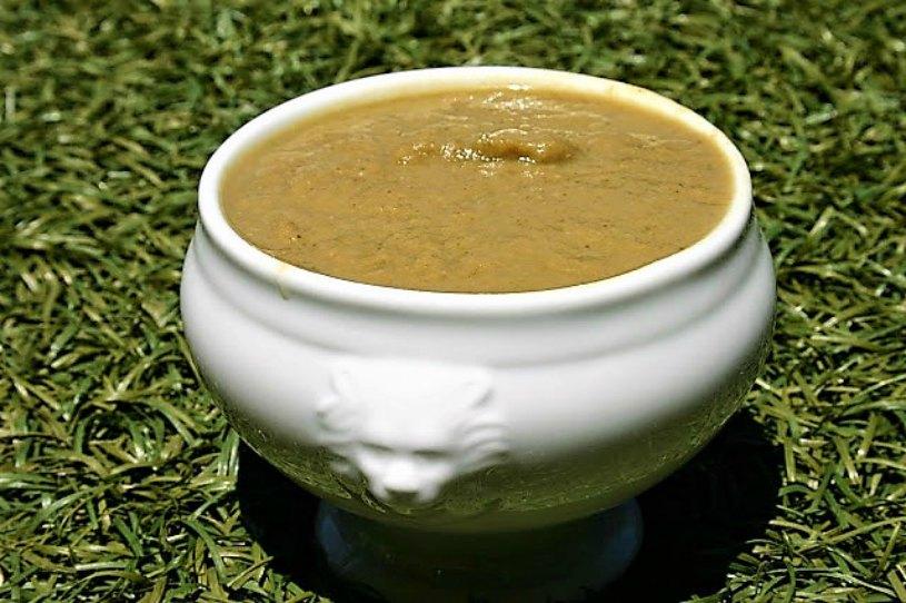Crema de verduras con ternera