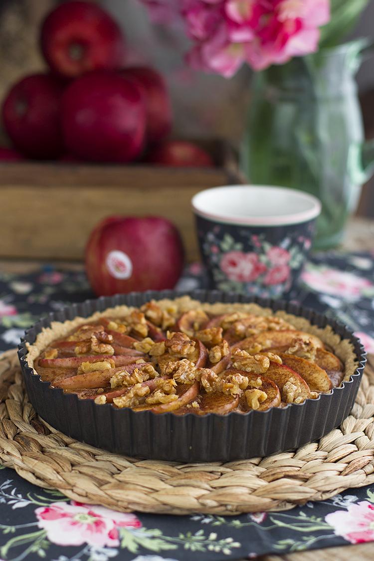 Tarta de Manzana fácil y sin azúcar super saludable