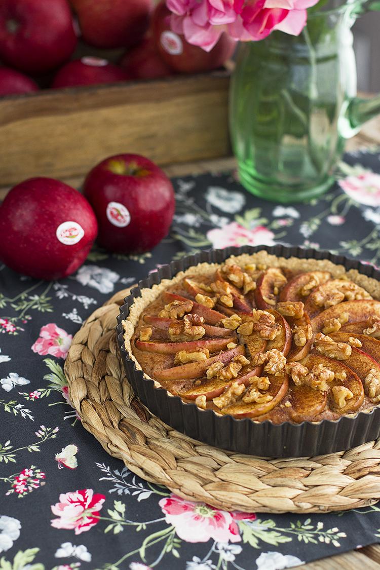 Tarta de Manzana fácil y sin azúcar super saludable