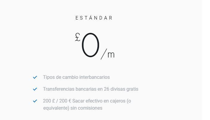 cuentas y tarjetas para viajar