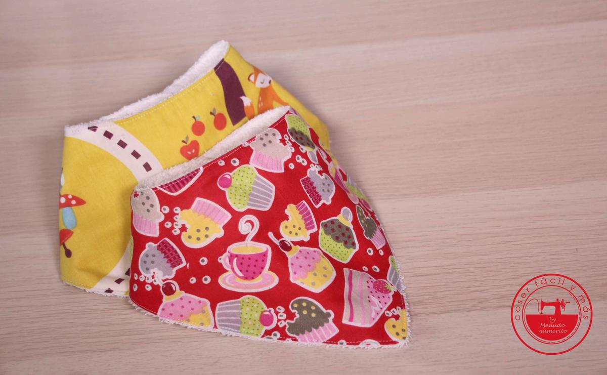 bandana babero bebe coser facil y mas menudo numerito