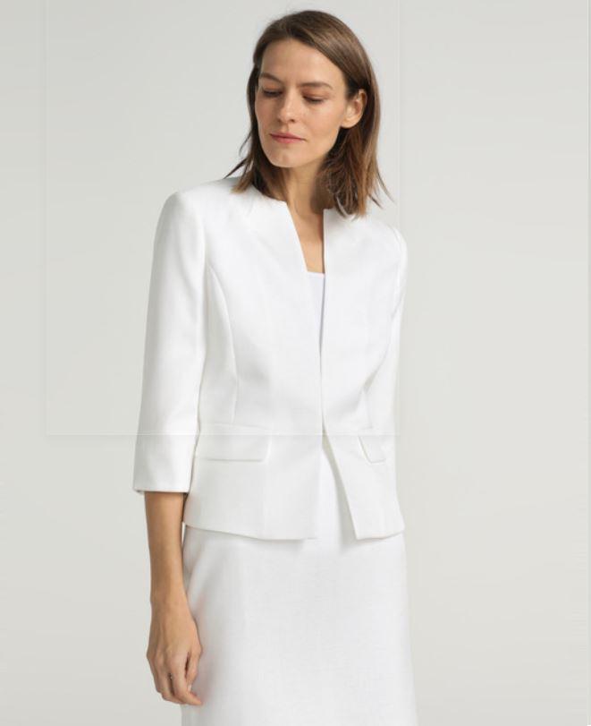 blazer blanco, look blanco