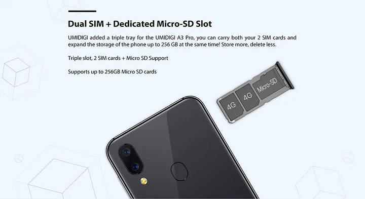 UMIDIGI A3 Pro analisis reseña review en español de este movil con CPU MTK6739 3GB RAM 32GB de espacio doble cámara de 12MP+5MP y batería de 3.300mAh especificaciones precio y opinión