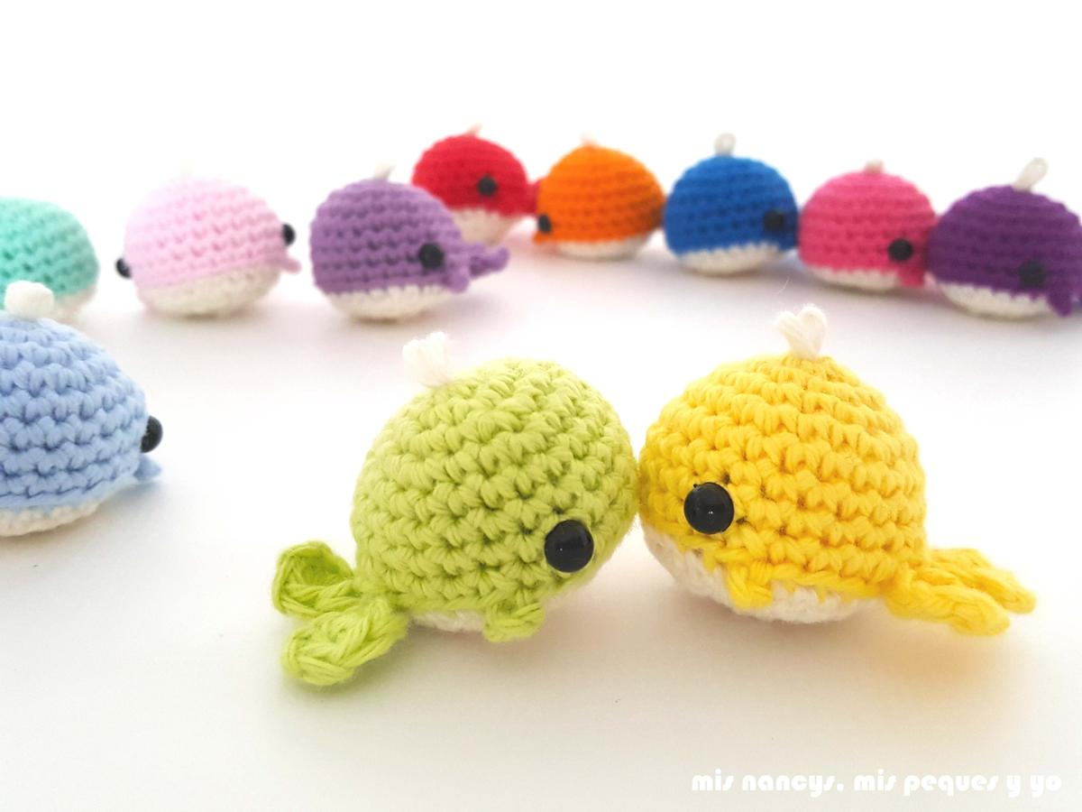 mis nancys, mis peques y yo, ballenitas de ganchillo, ballenitas amigurumis