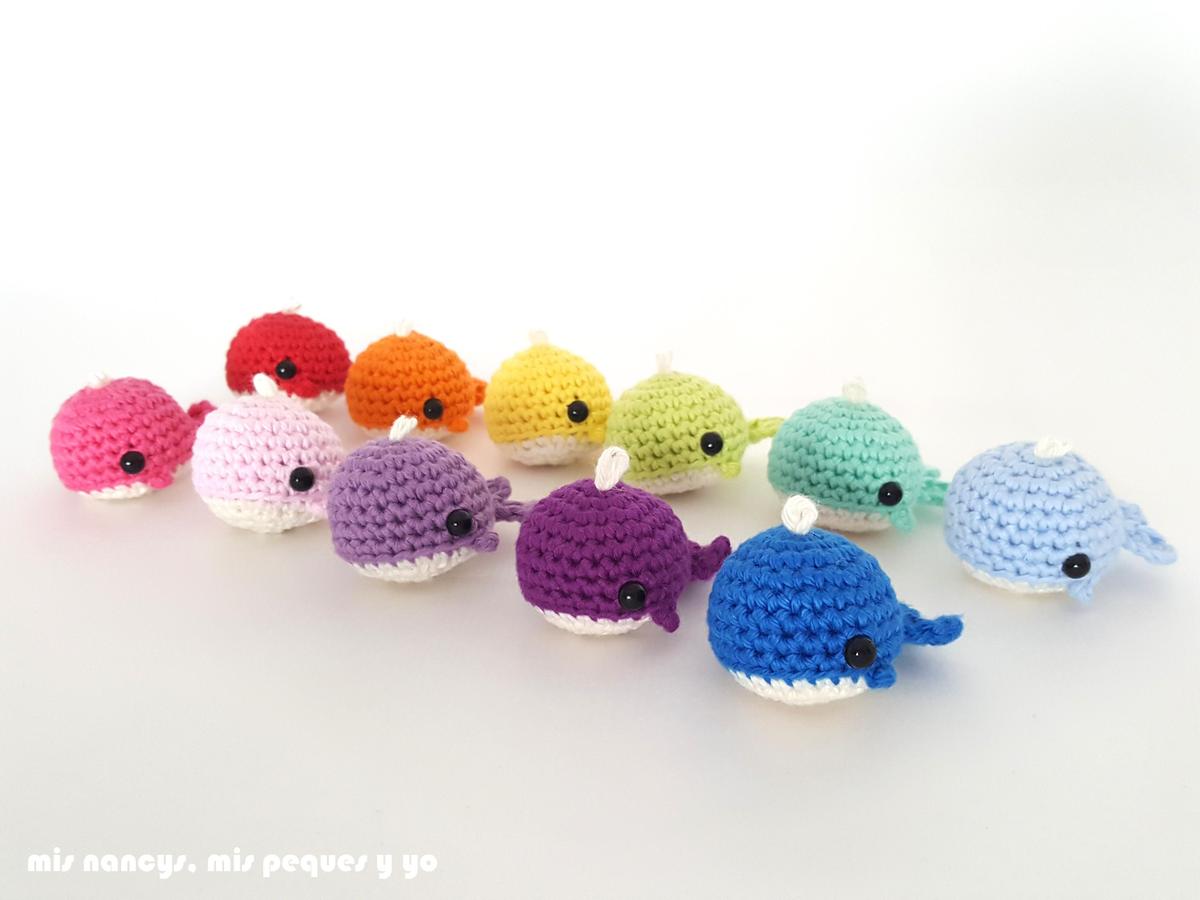 mis nancys, mis peques y yo, ballenitas de ganchillo, ballenitas amigurumis