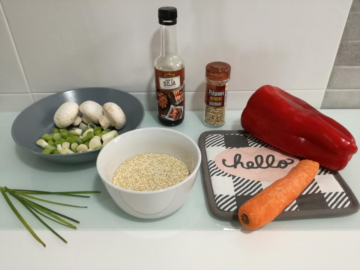 Receta paso a paso de quinoa con verduras