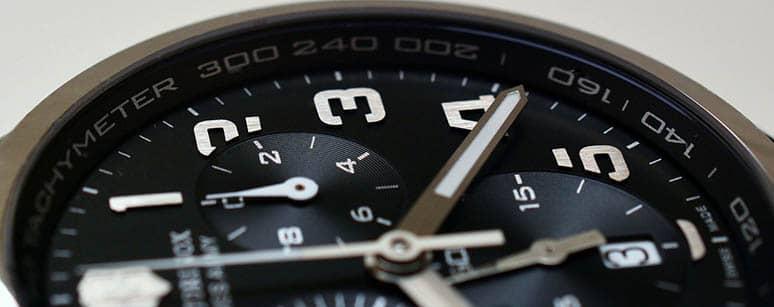 reloj con taquímetro