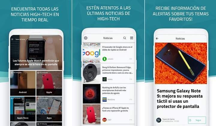 Las mejores aplicaciones para leer noticias feeds y blogs en moviles y tablets Android sobre tecnología politica economia gastronomia viajes entrentenimiento geek con modo nocturno ajustes personalizables, lector de noticias y mas