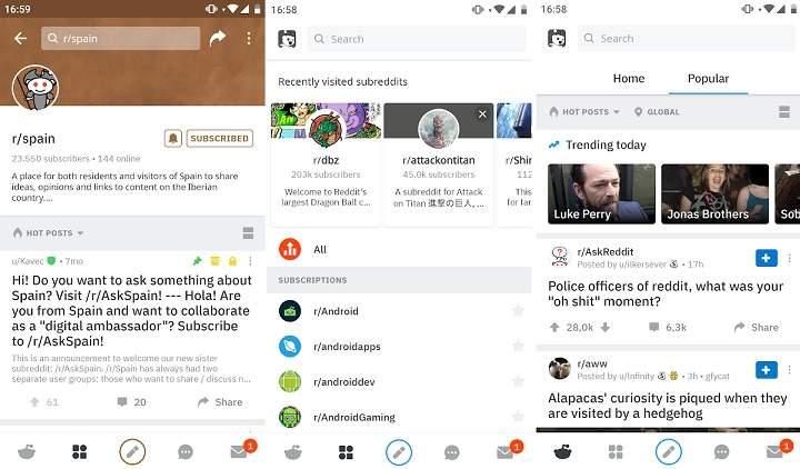 Las mejores aplicaciones para leer noticias feeds y blogs en moviles y tablets Android sobre tecnología politica economia gastronomia viajes entrentenimiento geek con modo nocturno ajustes personalizables, lector de noticias y mas