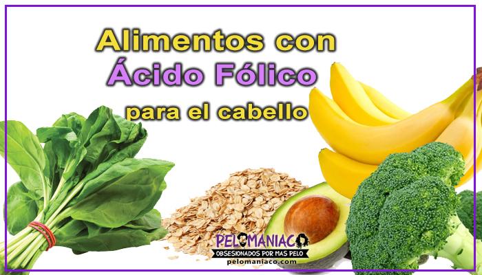 alimentos con ácido fólico para el cabello