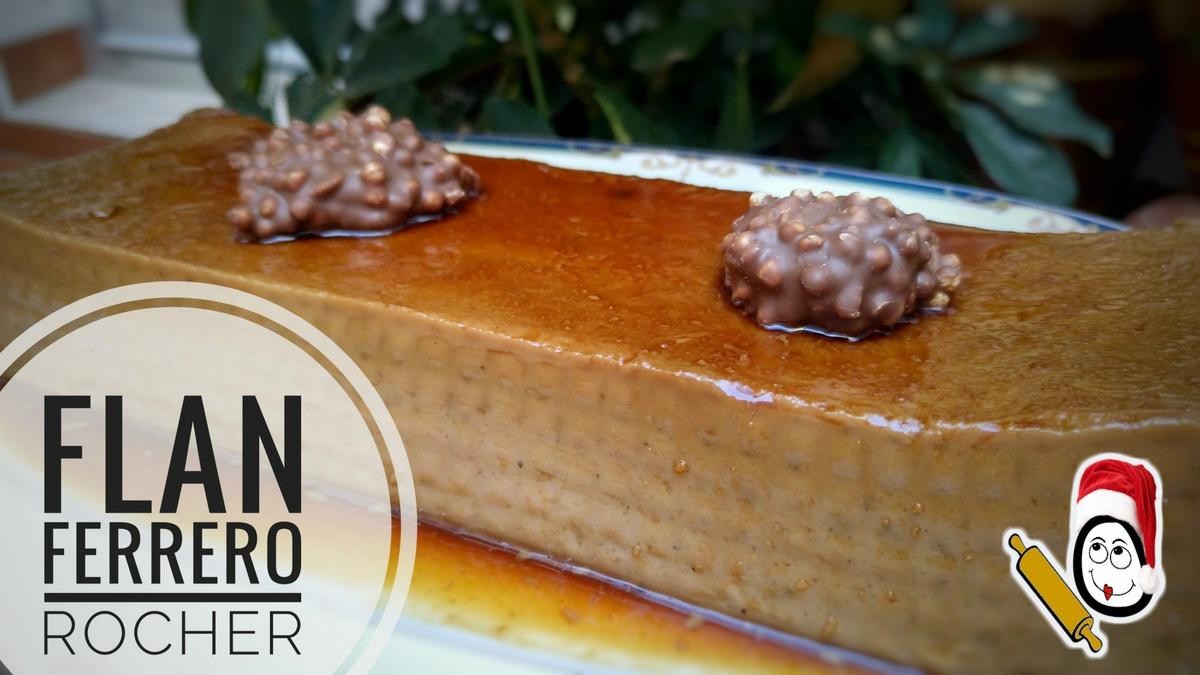 Flan de Ferrero Rocher en Thermomix tm5