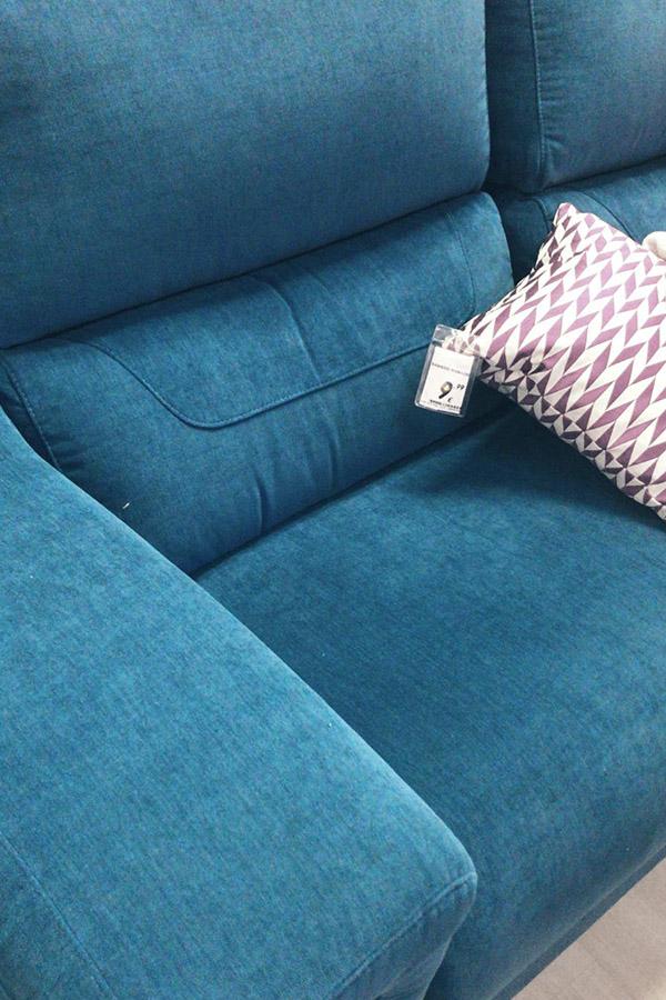 Chaise longue en color azul