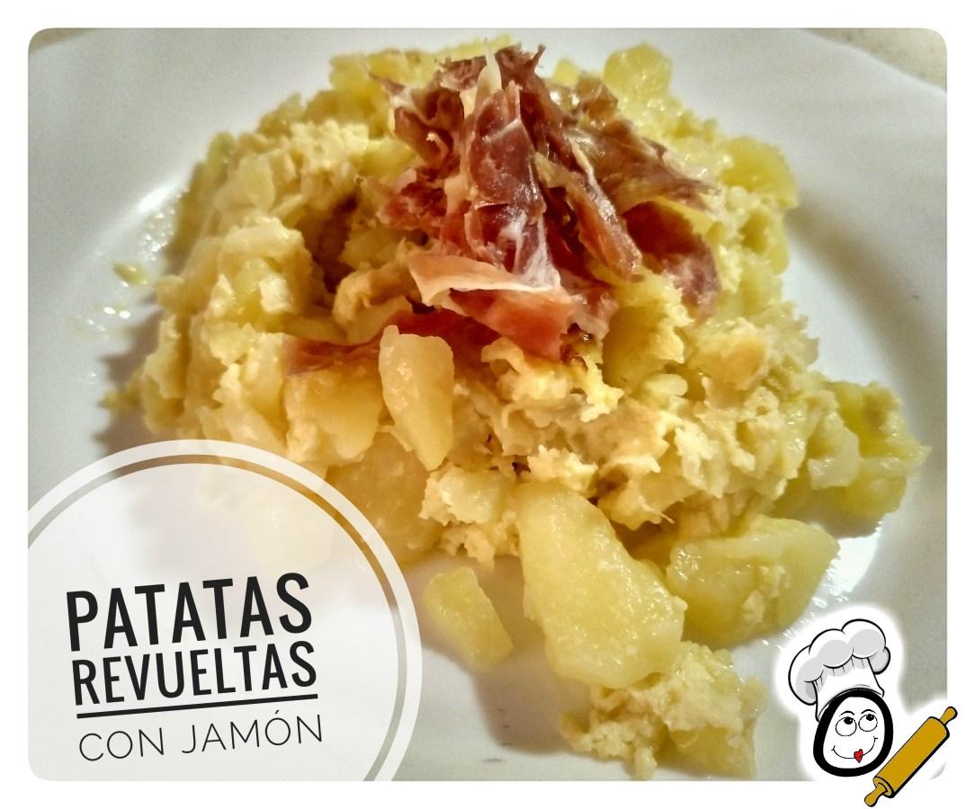 Revueltos de patatas y jamón.
