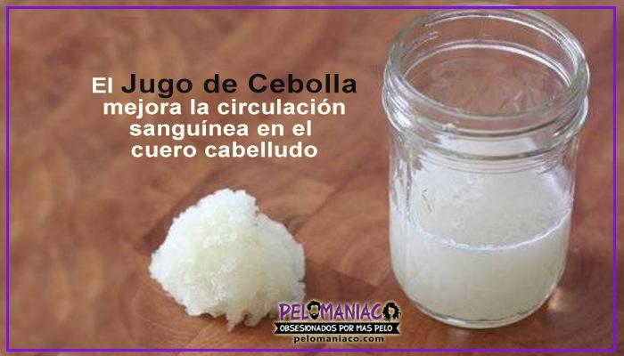 jugo de cebolla para el cabello