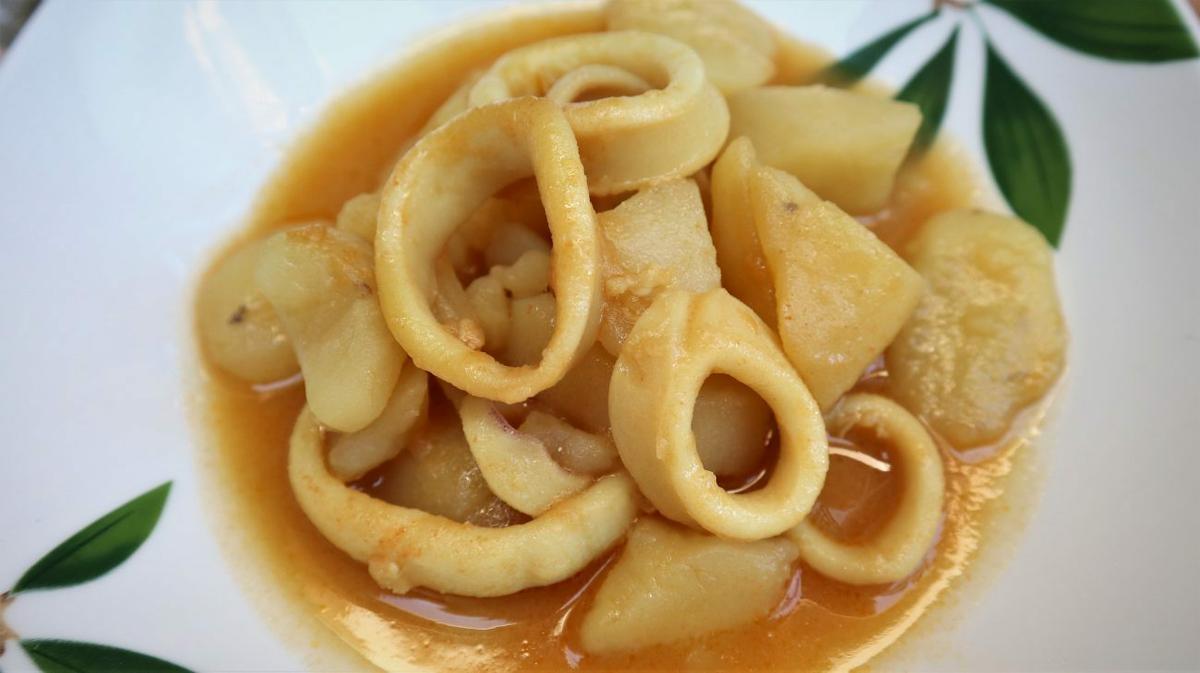 Calamares y patatas con Thermomix