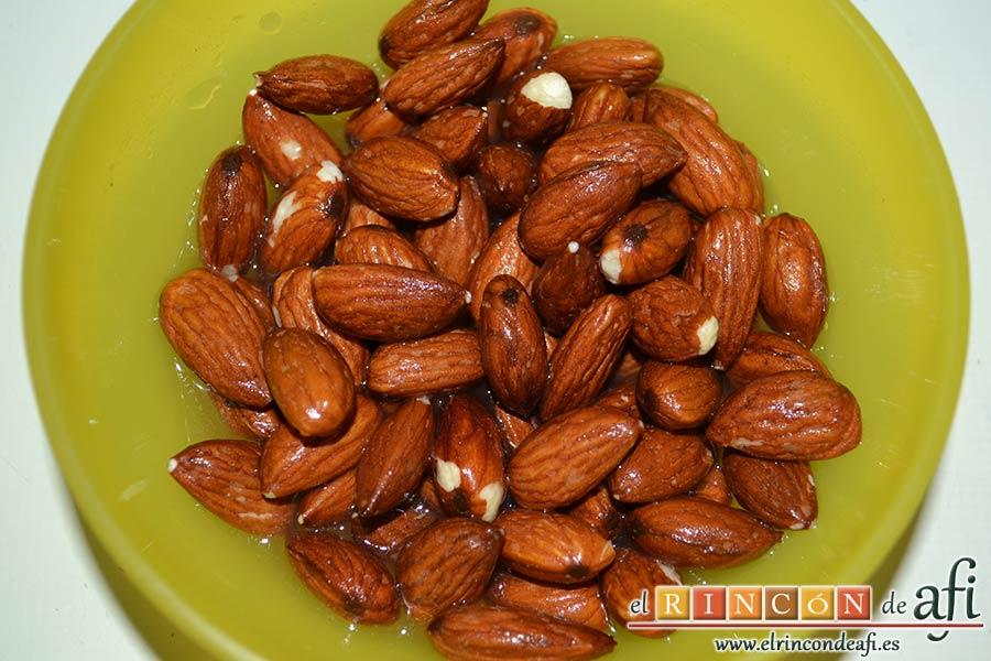 Carquinyolis, escurrirlas y dejarlas secar