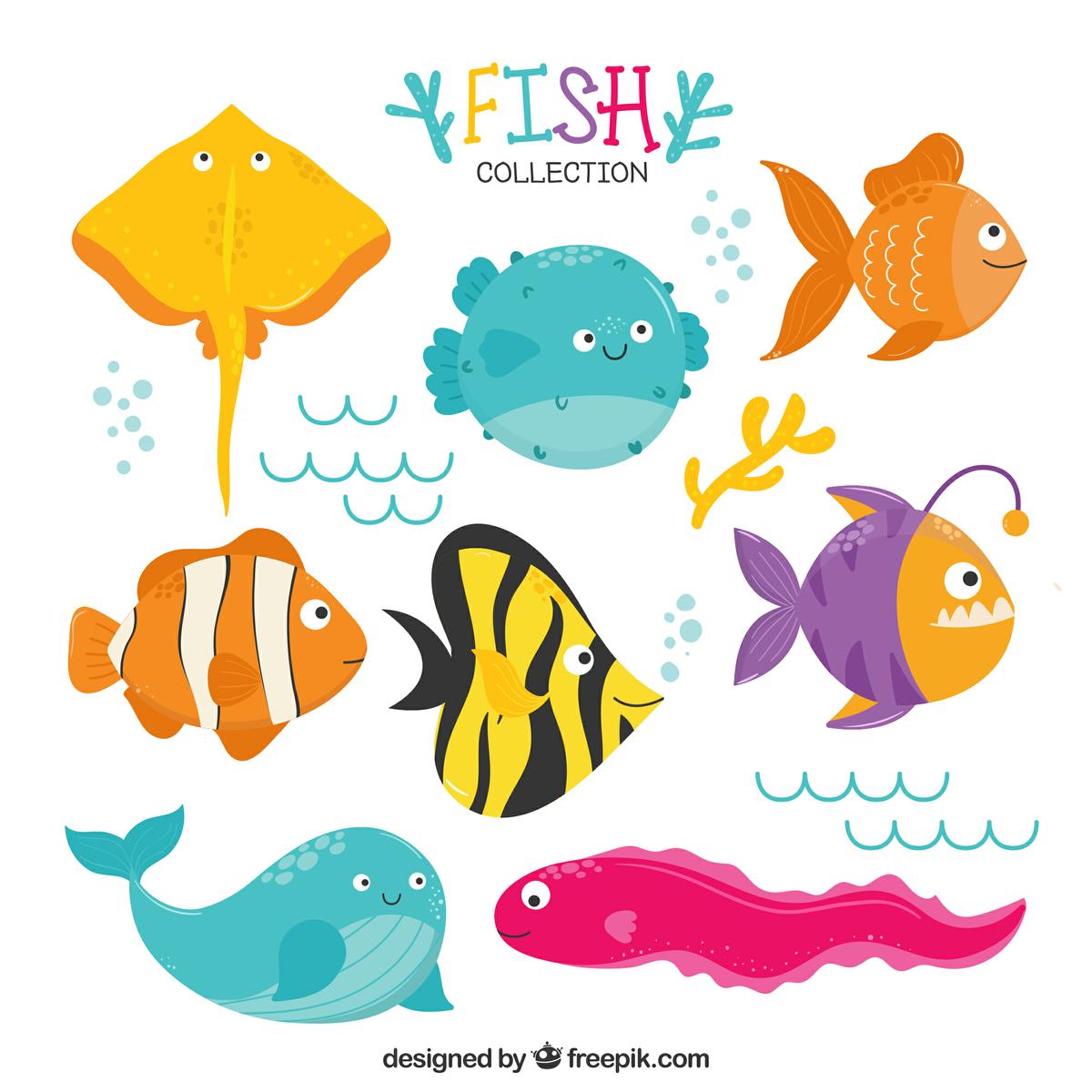 Manualidades con peces para niños, para "poisson d´avril"