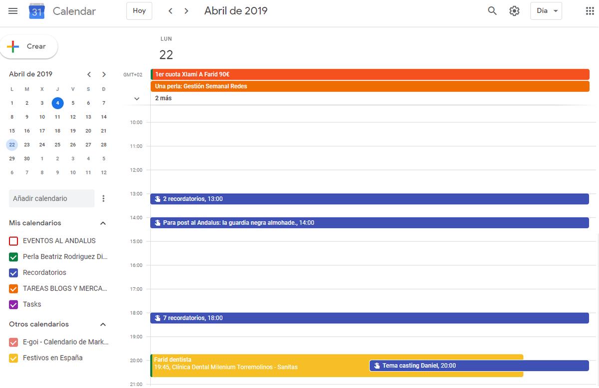 Sincronización Google Calendar y Google Keep